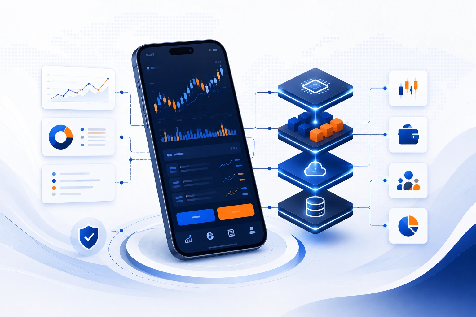 Minh hoạ nền tảng giao dịch trading real-time