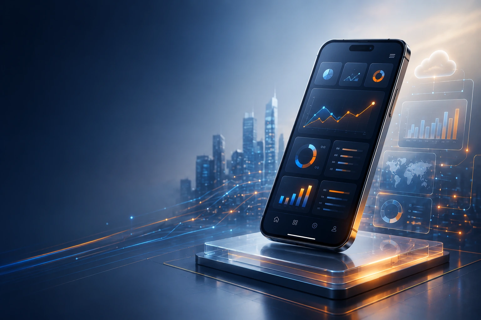 Minh hoạ Mobile App doanh nghiệp UNIKGATE